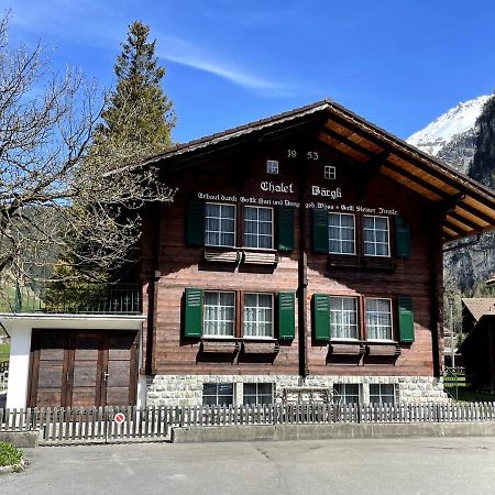 Familienferien Im Chalet Baergli Kandersteg Exterior foto